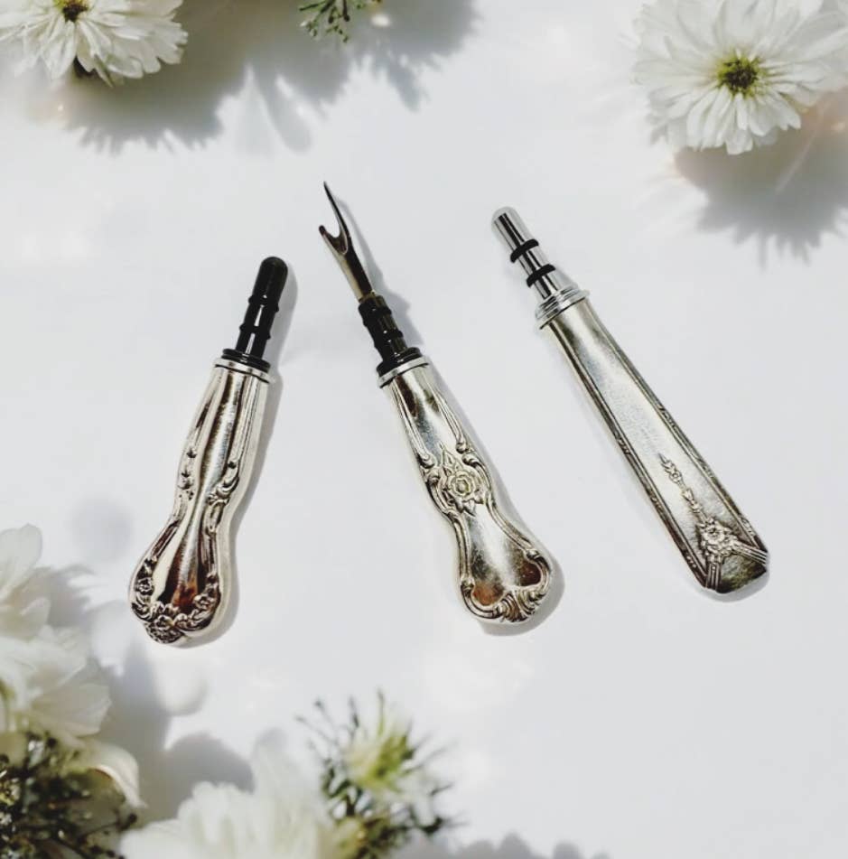 Spoon Jewelry By Emily - Wholesale Embroidery/Cross Stitch Supplies - Handmade Seam Ripper – Vintage Silverware Handle
0