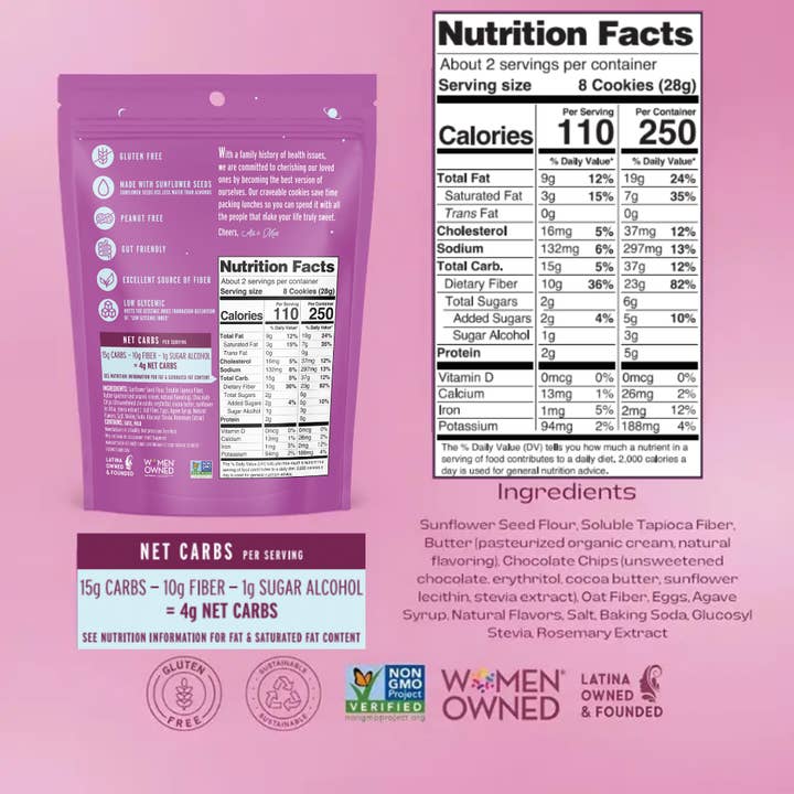 Sweet Logic - Wholesale Cookie - Chocolate Chip Mini Cookie - Keto, Sugar-Free, Gut-Friendly8