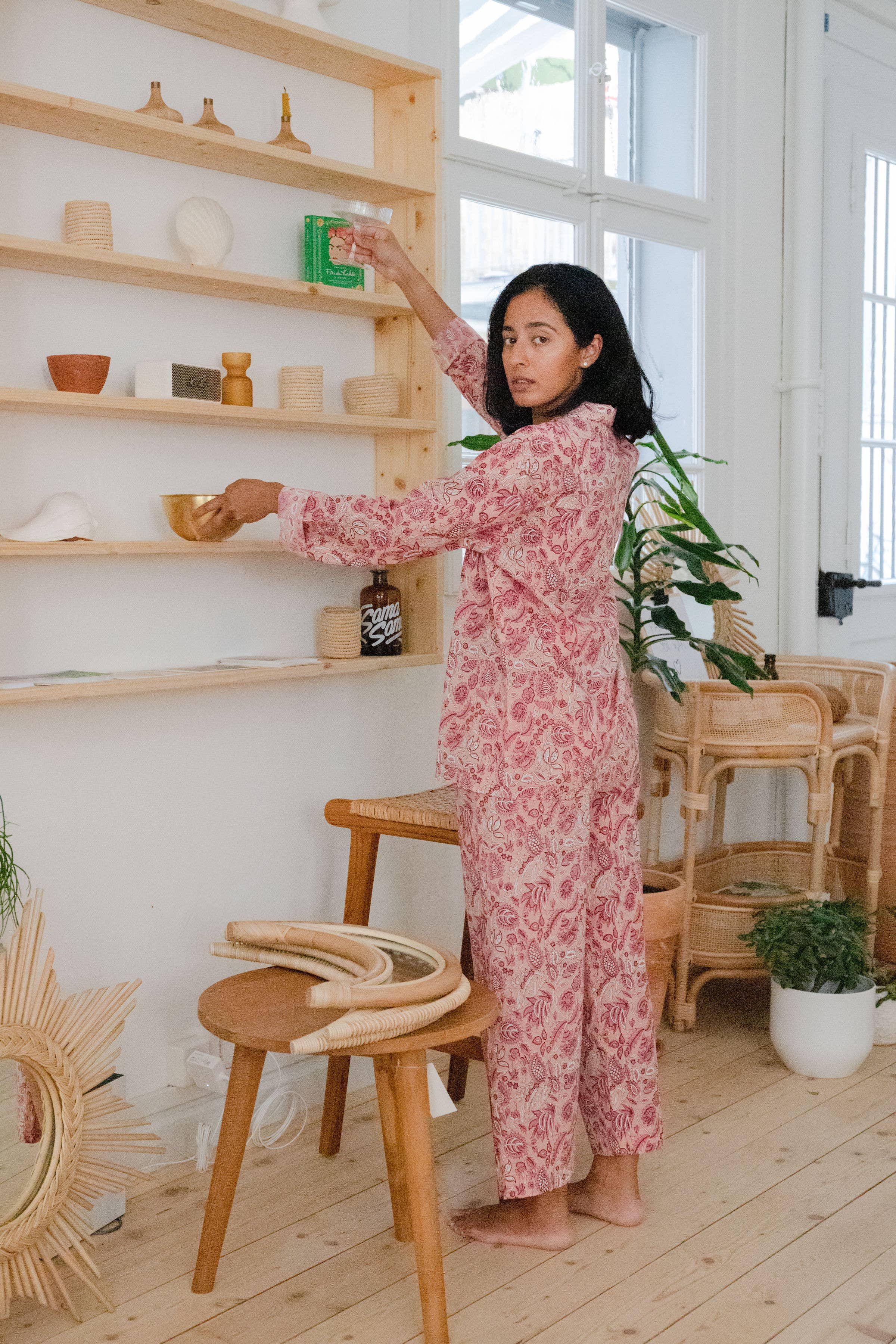 Priya Wear - Wholesale Sleepwear Set - Women's - Soft organic cotton pyjama coral0