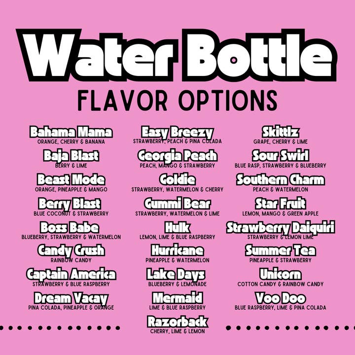 CSM - Wholesale Drink Mix - Loaded Tea Mixes (16oz Water Bottle Size)28