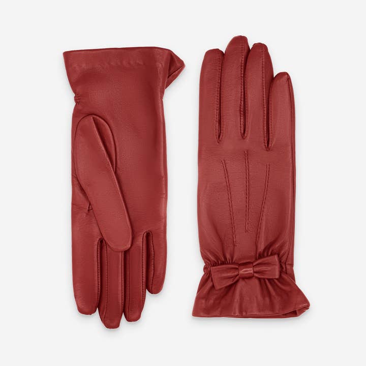 Glove Story – wholesale Gloves – Women's – Lamb leather gloves - 100% silk - 21349SN