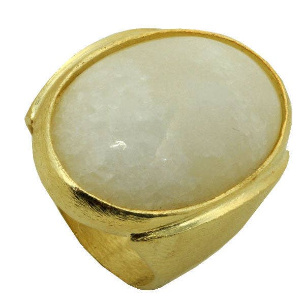 Oval Stone Ring for wholesale by SF BRAND INC