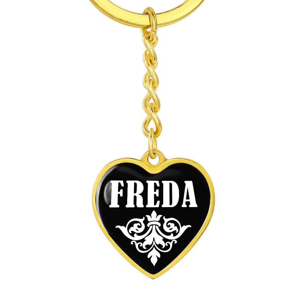 Unique Gifts Store - Wholesale Keychain - Women's - Freda v03 - Heart Pendant Luxury Keychain4