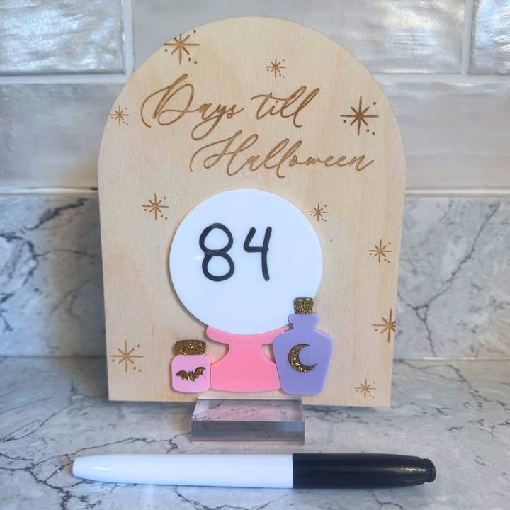 Halloween Countdown Sign for wholesale by Wilkerson Handmade