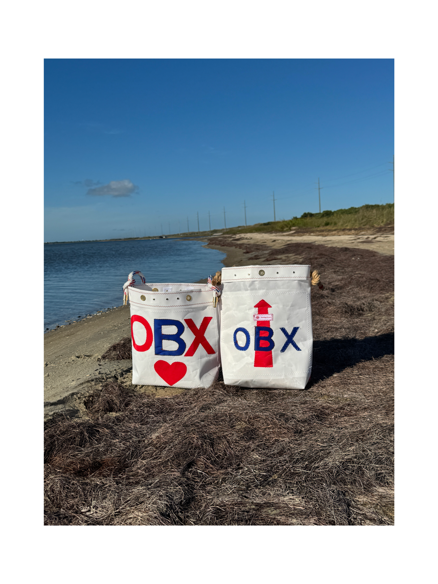 NautiBagsUS - Wholesale Tote Bag - Women's - Sailcloth Lighthouse Bucket Bag #51