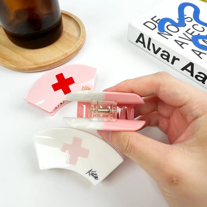 TheDivaSoap - Wholesale Hair Clip - Women's - Acetate Pill Hair Clips,Nurses Day Hair Claw Clip19