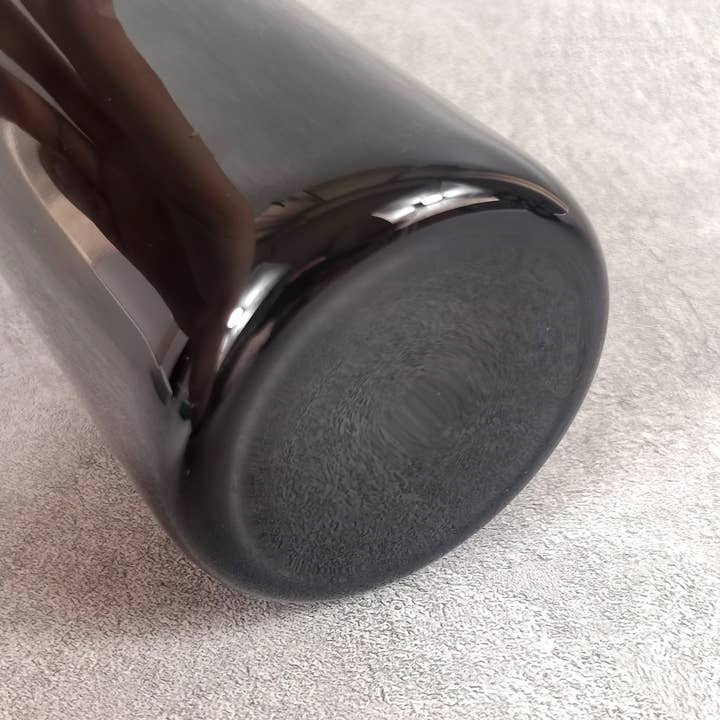 Magen Made Designs – wholesale Dricksglas och koppar – 16 oz. svart på svart glasburk med bling-lock