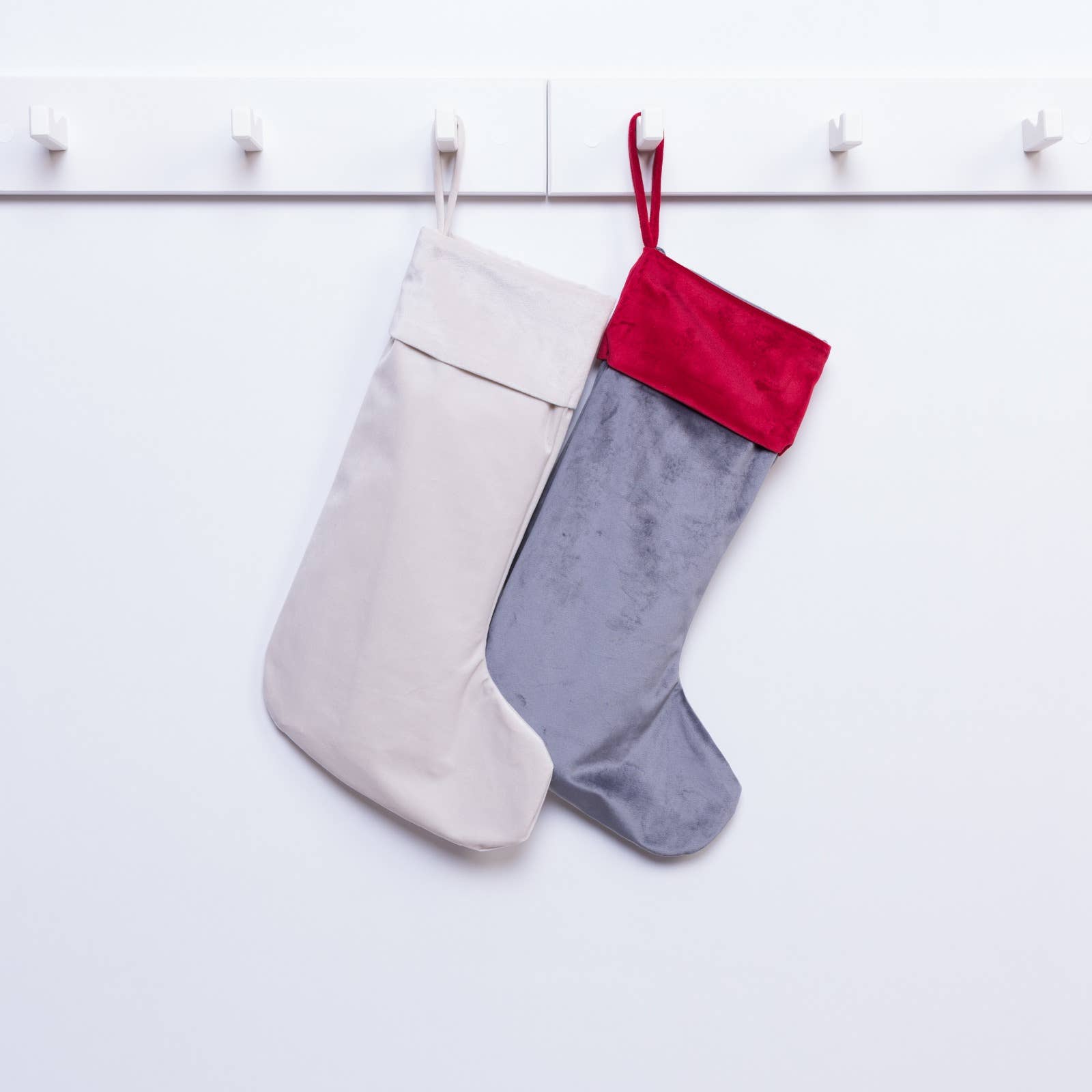 DallasTextile - Vente Collants festifs - Bas de Noël en velours personnalisable avec manchette en velours6