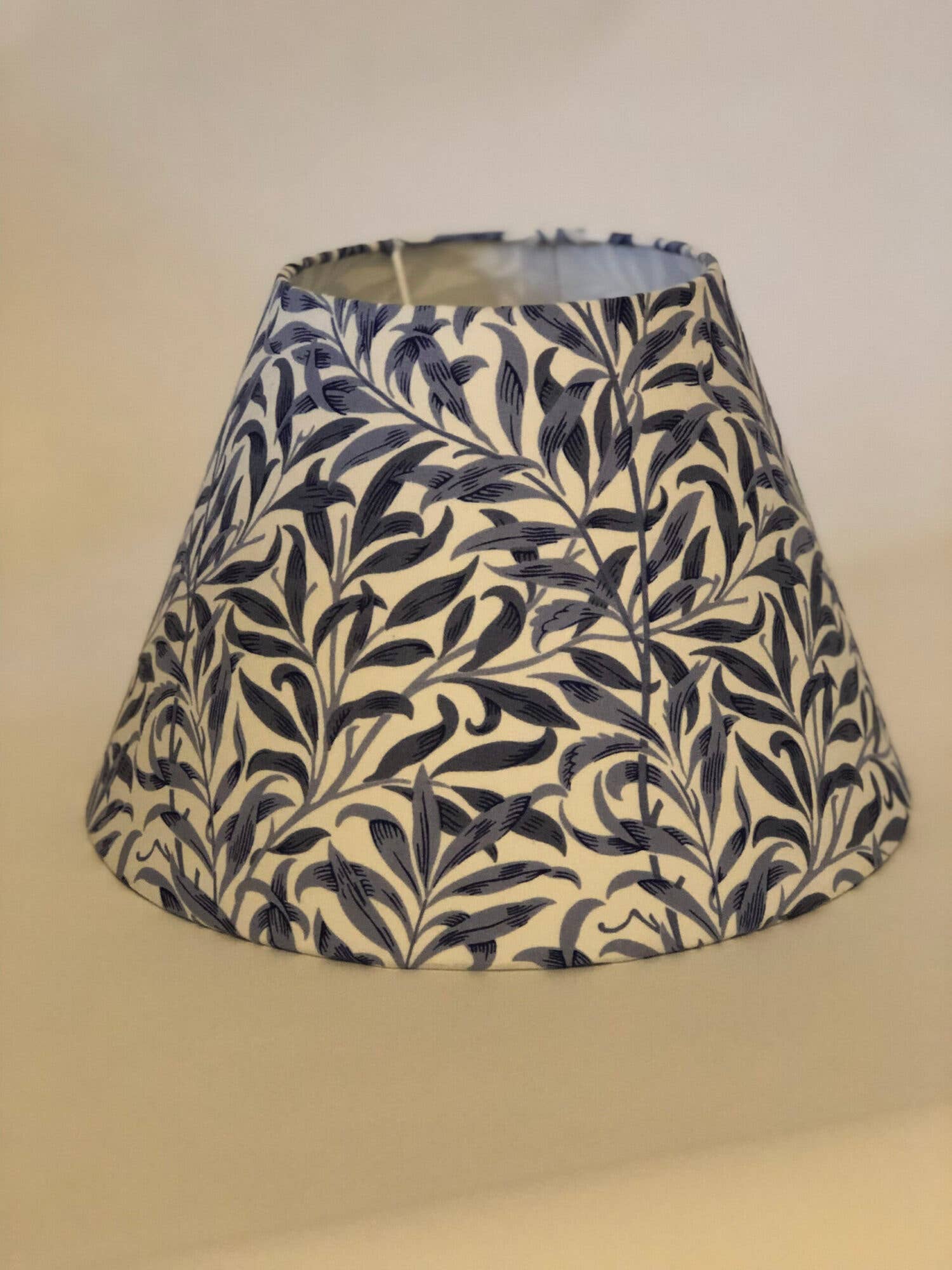 Fait Par Moi - Wholesale Lamp Shade - William Morris Willow Bough Blue Coolie Lampshade1