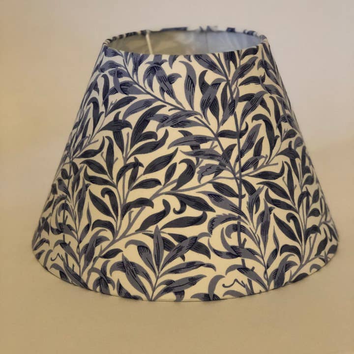 Fait Par Moi - Wholesale Lamp Shade - William Morris Willow Bough Blue Coolie Lampshade1