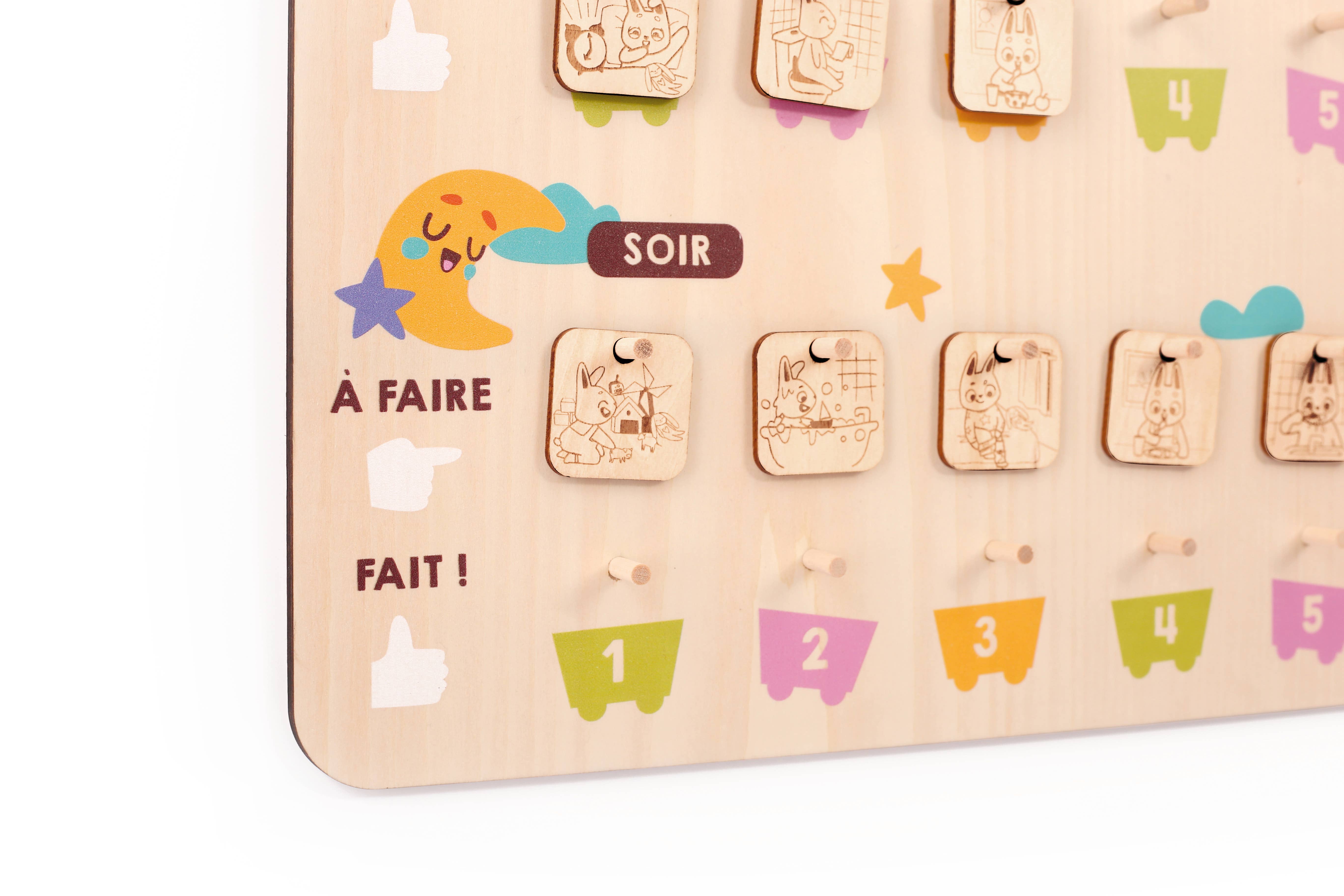 Graine Créative - Wholesale Wood Toy - Kids - WOOD ROUTINE TABLE4