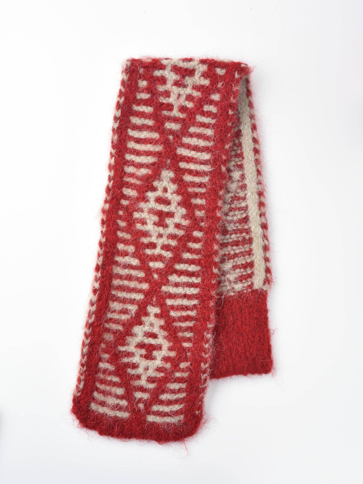 Funkyrel® Atzbranding Limited - Wholesale Scarf - Women's - Scarvii - Two-Tone Knitted Scarf with Slip-Through Design22