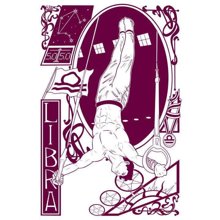 Libra Speciale Editie Zodiac T-Shirt voor wholesale door Assassin Menswear