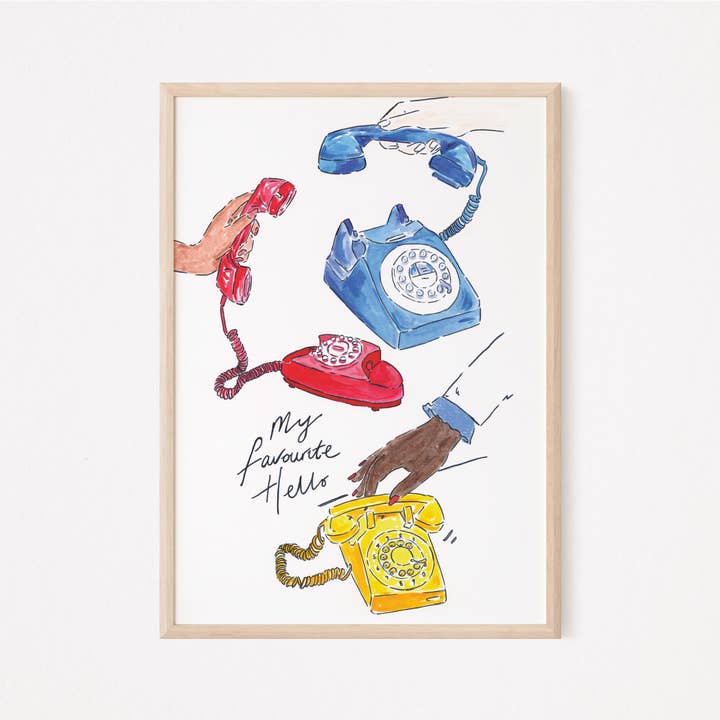 Mon bonjour préféré - Imprimer pour la vente par Holly Bright Art