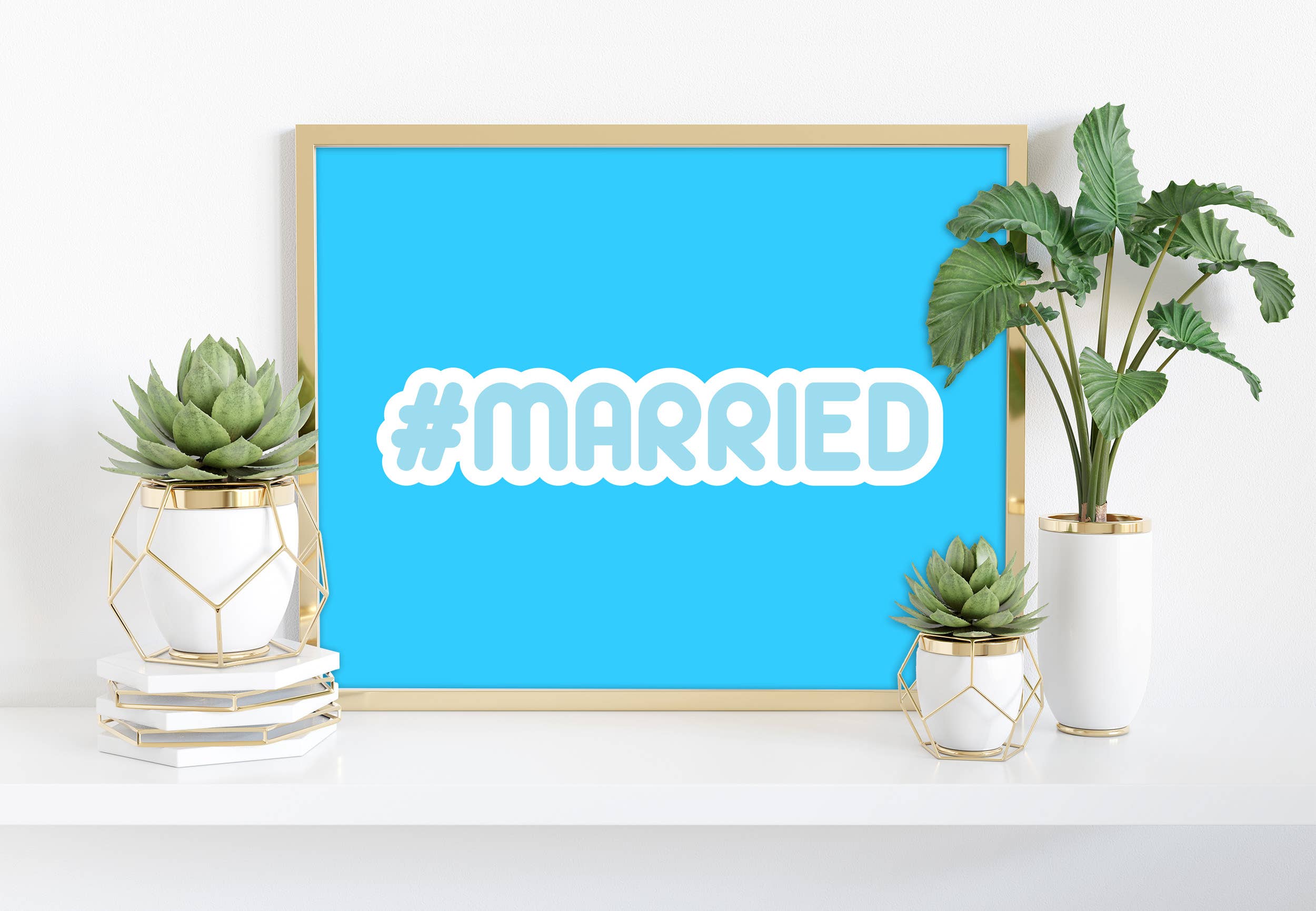 Star Editions – wholesale Art print – Hashtag Married - 11X14” Premium Art Print0