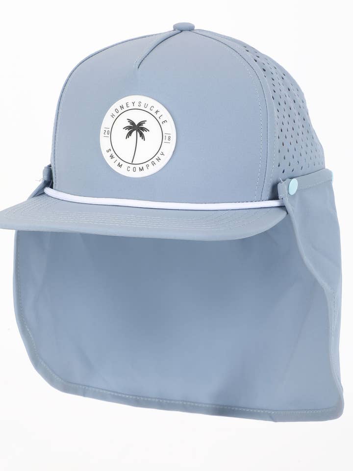 Snapback Sunhat - Light Blue for wholesale by Honeysuckle Swim Company