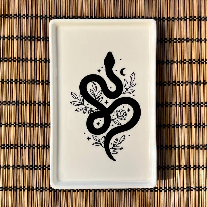 Ceramic tray "Snake"  for wholesale by High Dreams