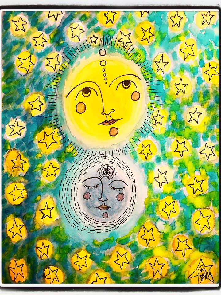 To the Moon and the Sun and the Stars Beyond Thank You Print for wholesale by Shop Love Live Give