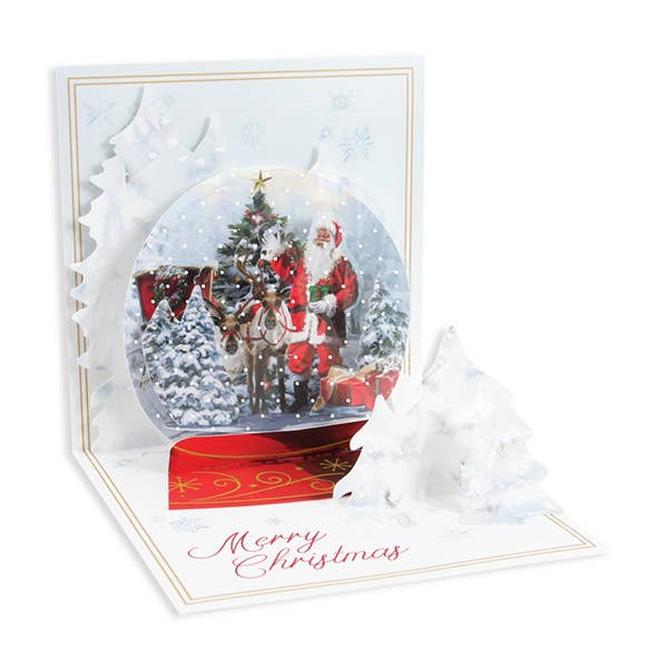 Up With Paper - Wholesale Christmas Card - Snow Globe Christmas Pop-Up Card