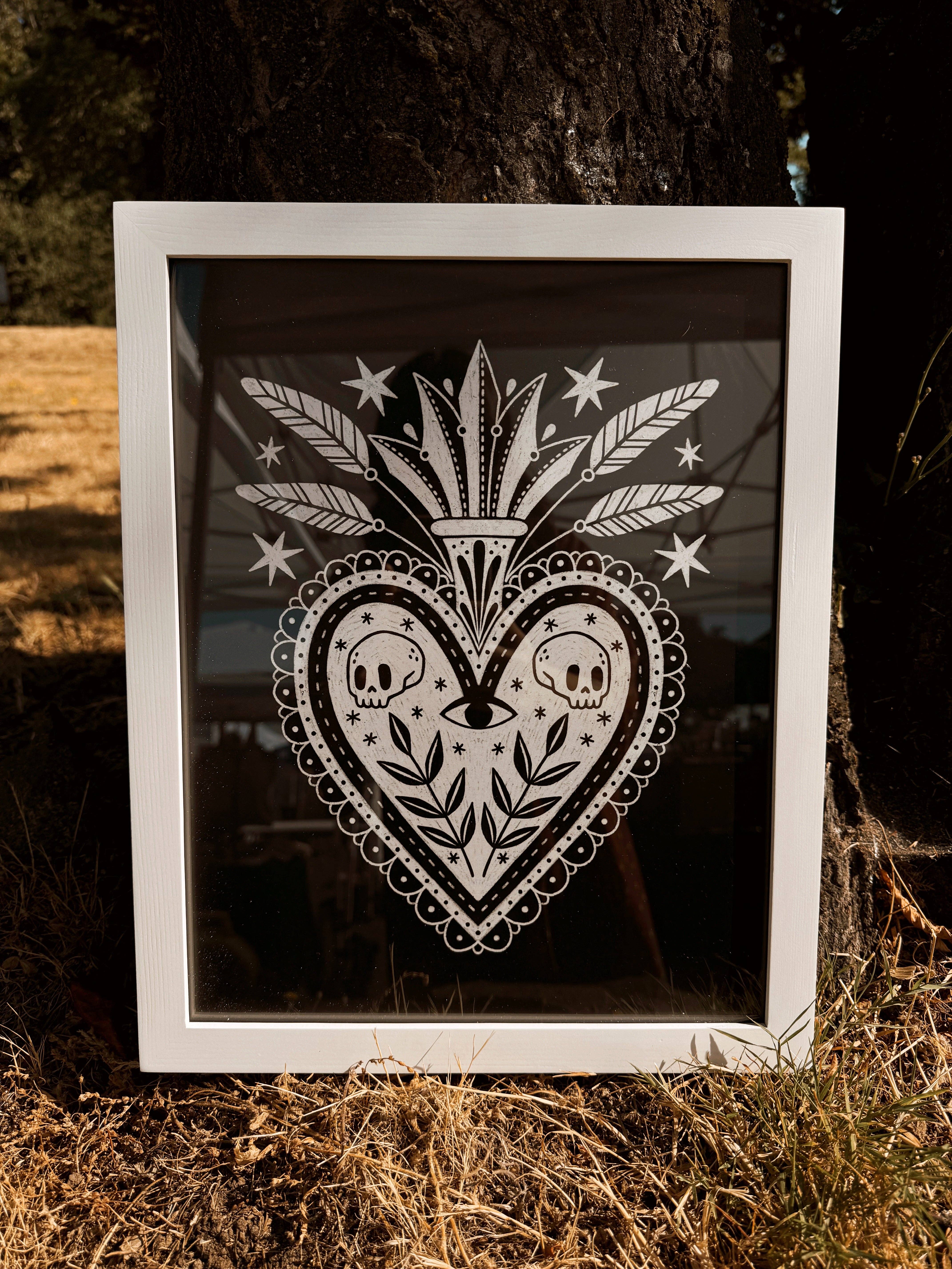 Myth and Milagro - Wholesale Art Print - Black & White Milagro Print - 11x141