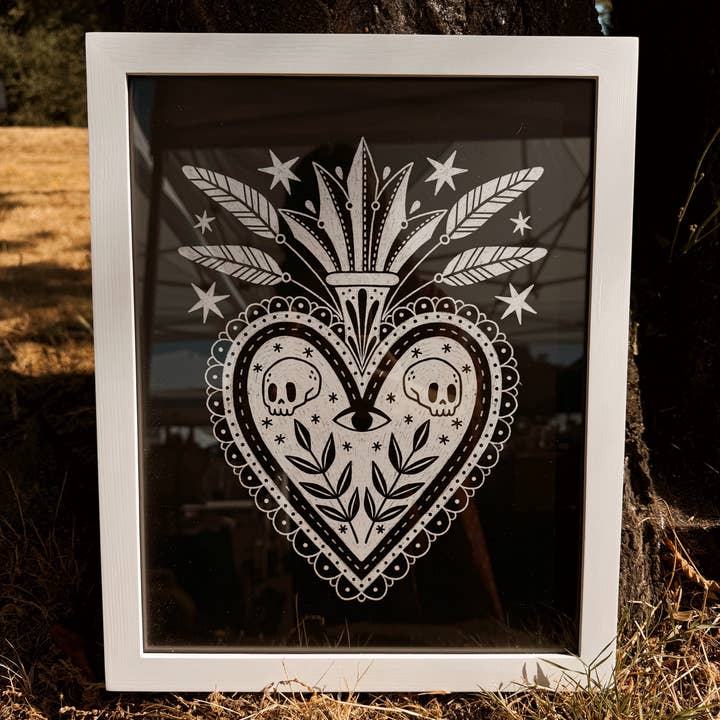 Myth and Milagro - Wholesale Art Print - Black & White Milagro Print - 11x141