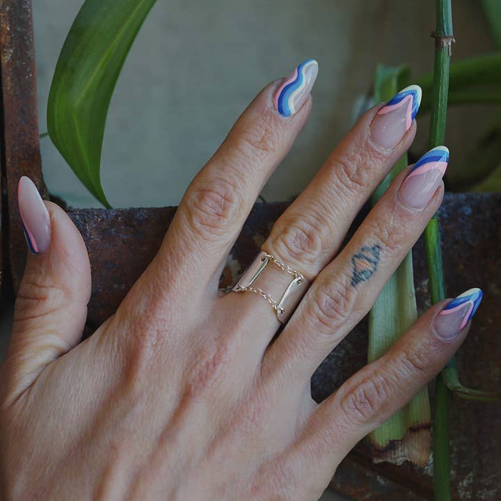 Metrix Jewelry - Wholesale Band/Stacked Ring - Corset Ring - Thick Chained Up Ring - Thick Stacking Ring3