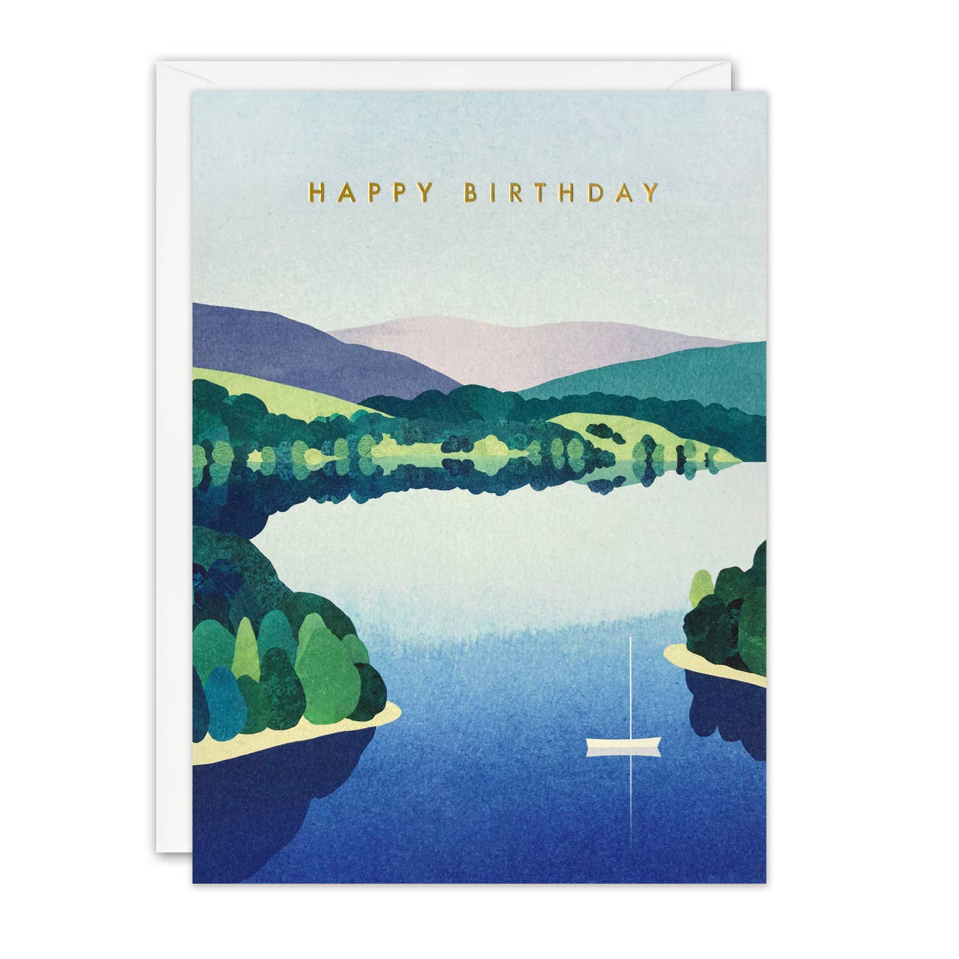 Nelson Line - Vente Cartes d'anniversaire - Journée au lac - Carte d'anniversaire James Ellis - K44810