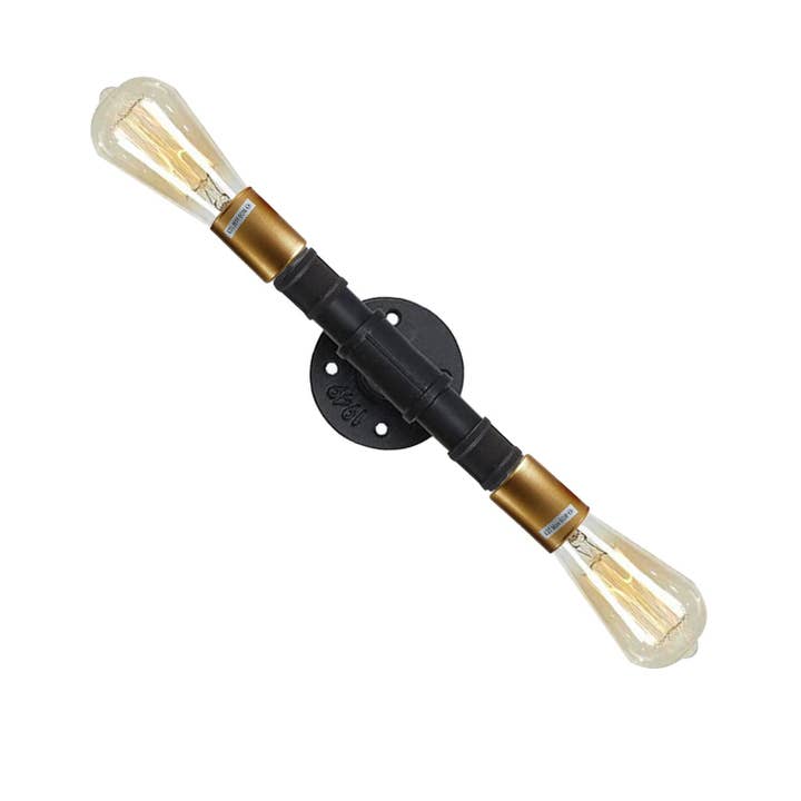 Lampe murale industrielle Steampunk Water Pipe 2 pour la vente par Ledsone