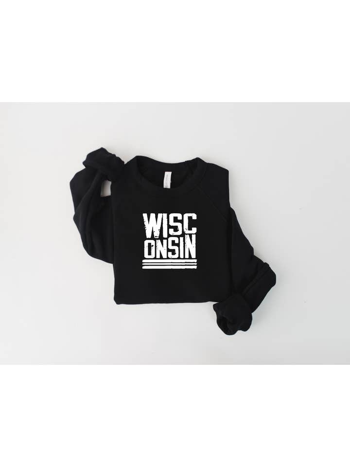 Autumn Rose Co. - Wholesale Graphic Sweatshirt - Women's - Wisc-onsin Crew Sweatshirt