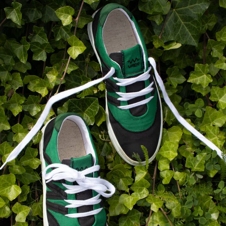 VAER - Wholesale Lifestyle Sneakers - Men's - Green White Phoenix Sustainable Sneaker — Circular&Upcycled10