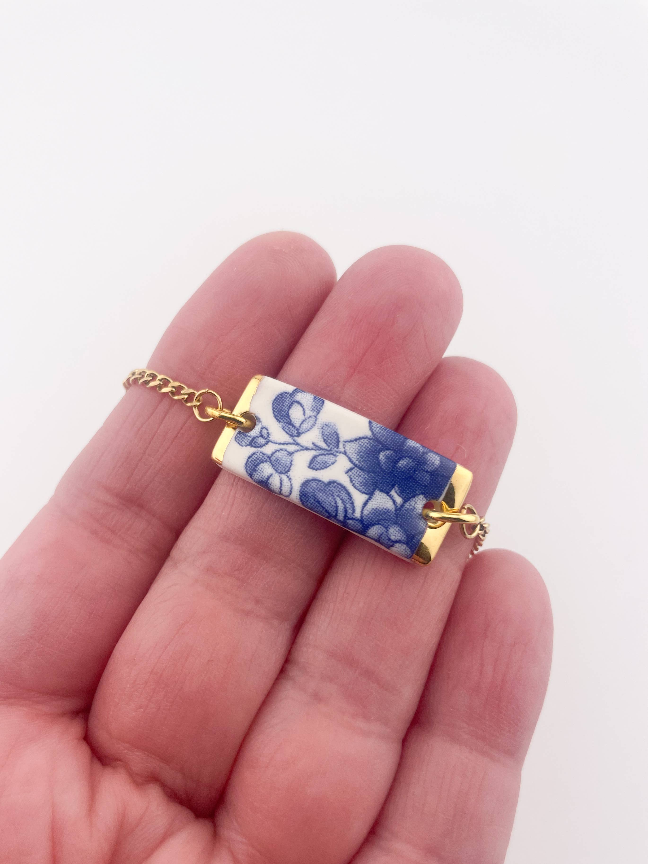 Clay Blanca – Großhandel Armband mit Charms/Anhängern – Blaue China Rechteck-Armbänder (Optionen)4