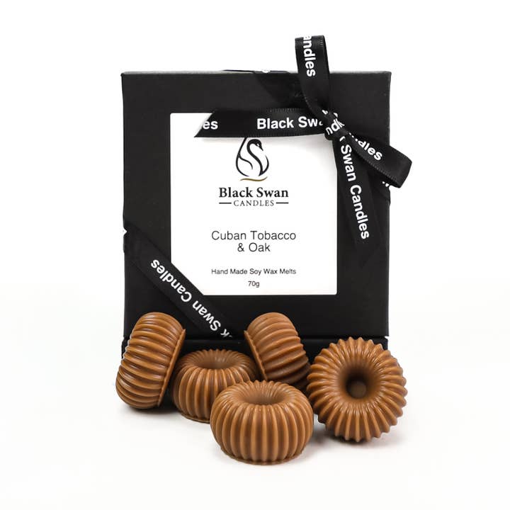 Black Swan Candles - Cuban Tobacco & Oak Wax Melts for wholesale by Black Swan Candles