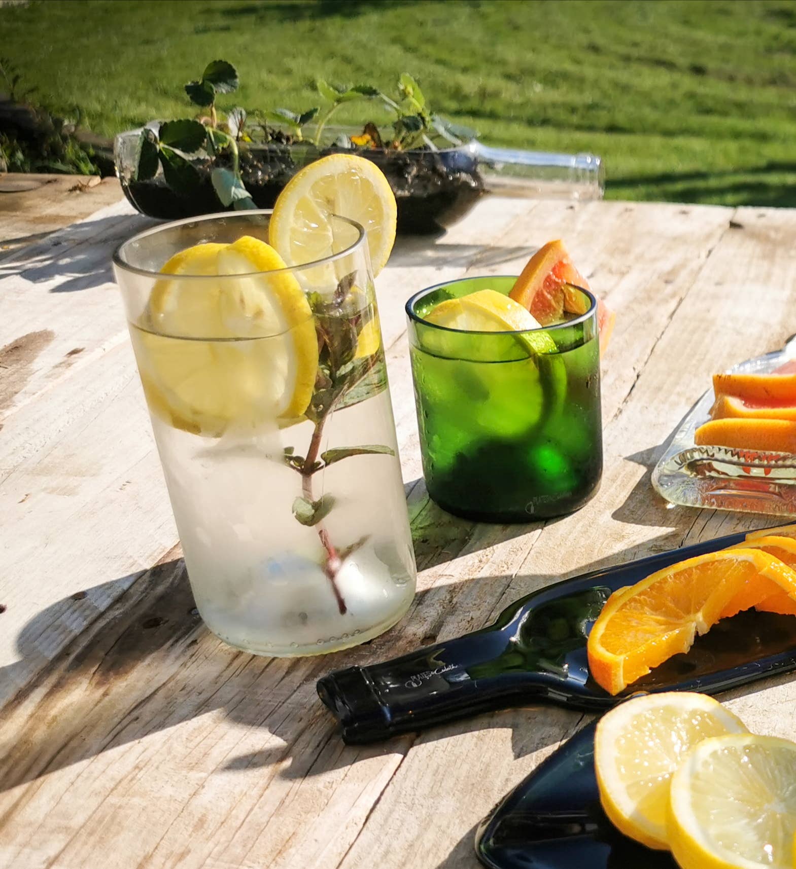 PLATES & Culotées - Vente Verre/tasse - TASSES VERRINES Culotées vertes6