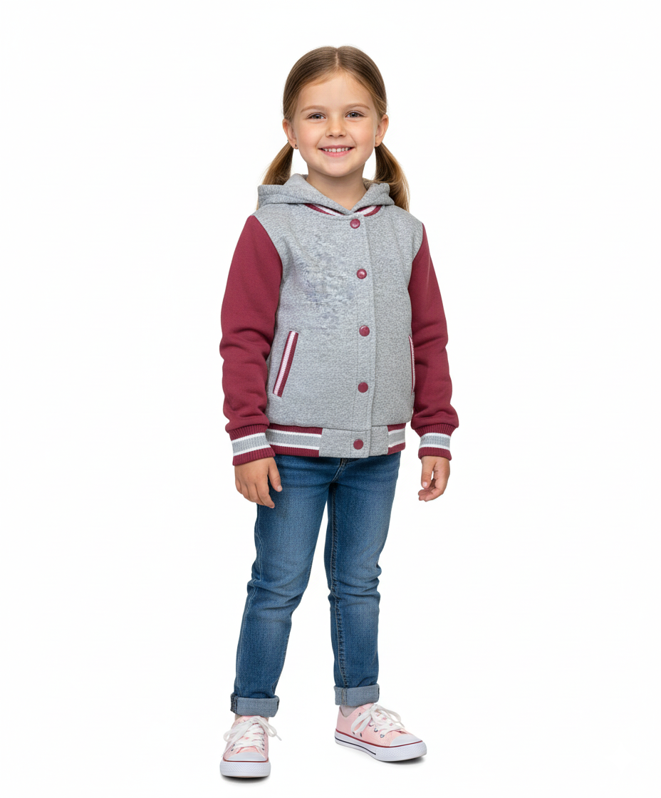 Unik – wholesale Varsity- och baseballjackor – Dam – Enfärgade Varsity Fleece Huvtröjor S-XL6