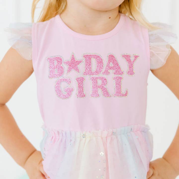 Sweet Wink - Wholesale Dress - Kids - Birthday Girl Fairy Dust Short Sleeve Tutu Dress - Kids 3
