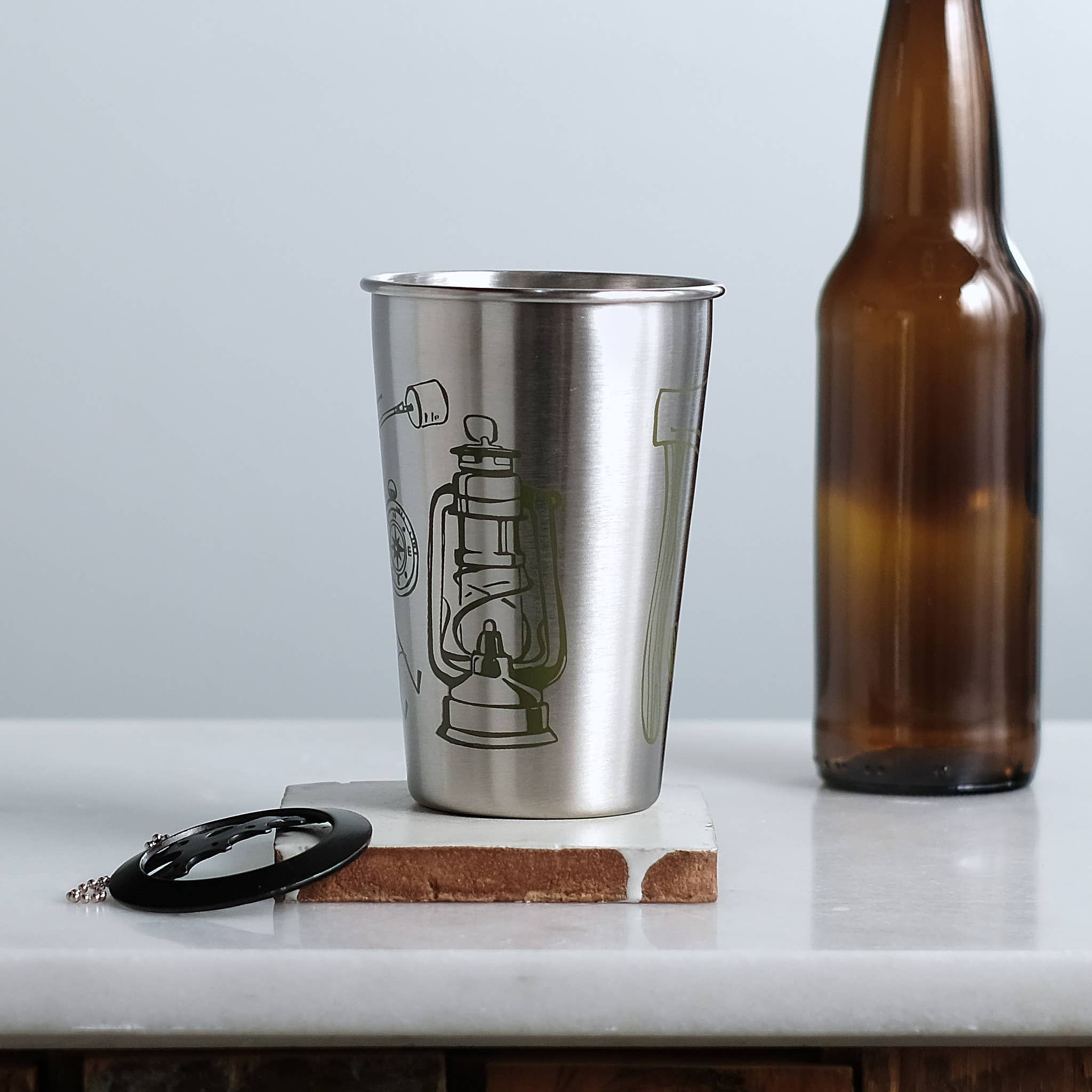 Vital Industries - Wholesale Insulated Mug/Tumbler - Camping Tools Equipment Stainless Steel Metal Pint Tumbler4