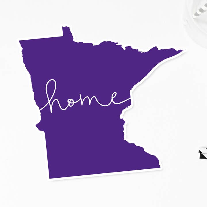 Autocollant État « maison » du Minnesota | Multiple Colors pour la vente par Paperfinch Design