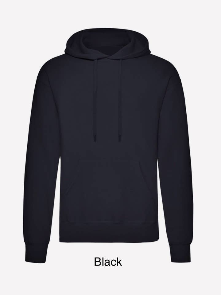 Impromptu Musé - Wholesale Hoodie - Unisex - Navy Sun and Moon Handprinted Graphic Art Hoodie5