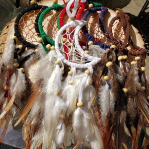 Set of 3 Dream Catchers Knitting Feathers Macrame, Unique Native  Dreamcatcher, Dreamcatcher Raw Quartz, Good Night Dream Catcher, 