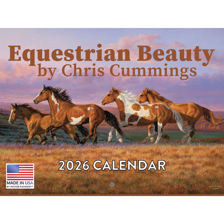 Chris Cummings Horses Calendar 2026 for wholesale by 2026 Calendars