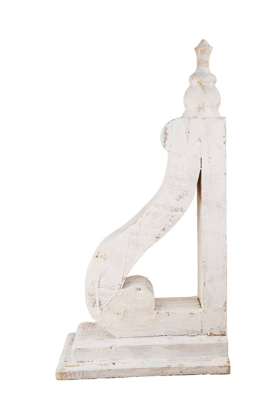 My Amigos Imports - Wholesale Decorative Tabletop Object - Elegant Farmhouse-Corbel-Rustic-6Wx12x24-27H-Elegant-White1