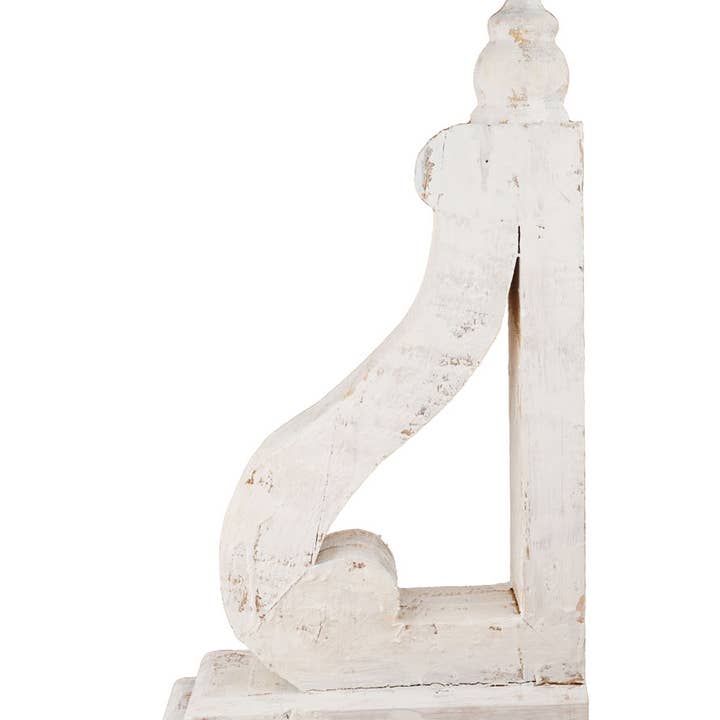 My Amigos Imports - Wholesale Decorative Tabletop Object - Elegant Farmhouse-Corbel-Rustic-6Wx12x24-27H-Elegant-White1
