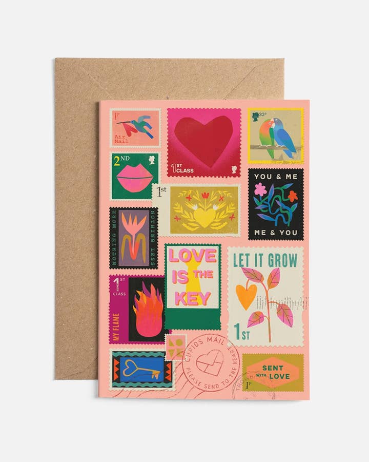 Love Stamps | Tarjeta para venta al por mayor de Sunny Beast