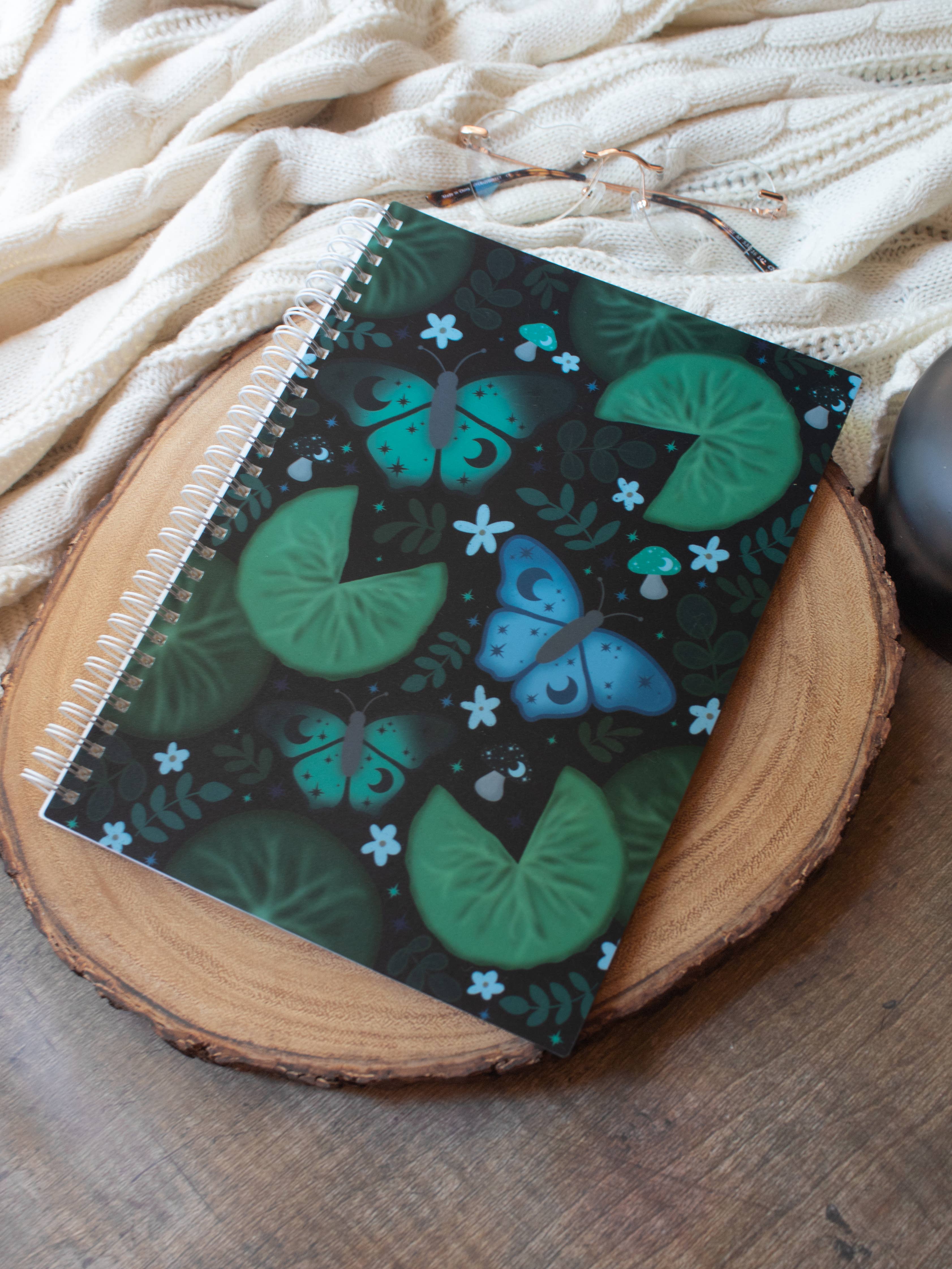 Meaggie Moos - Wholesale Sticker - Midnight Lilypad Reusable Sticker Book | B5 | 50 Pages6