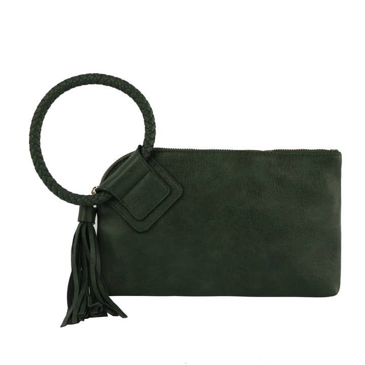 Handbag Factory Corp – Großhandel Clutch – Damen – Clutch mit geflochtenem Ringgriff und Handgelenkschlaufe16