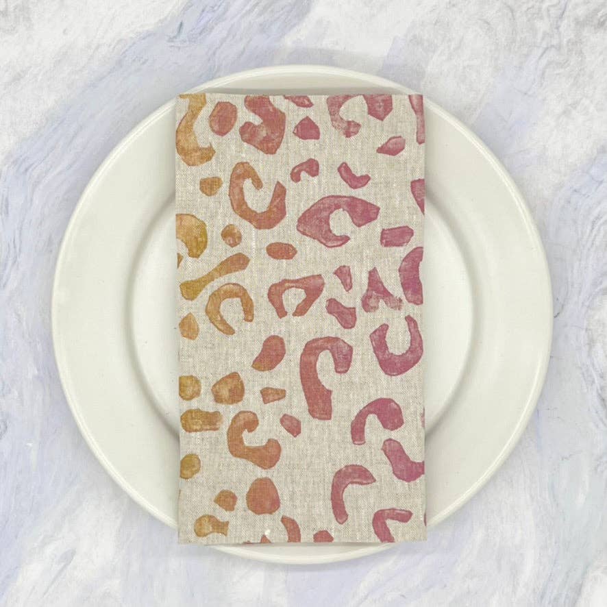 Tulusa – Engroshandel Middags- og stofserviet – På prowl - Cheetah Print Servietter i 6 Farve-måder9