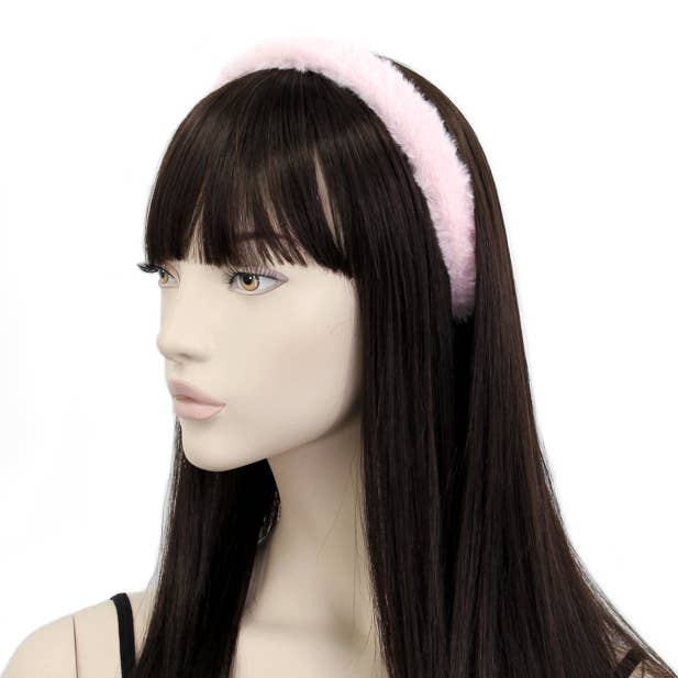 Inca UK – wholesale Fashion headband – women's – 2cm wide faux fur covered aliceband1