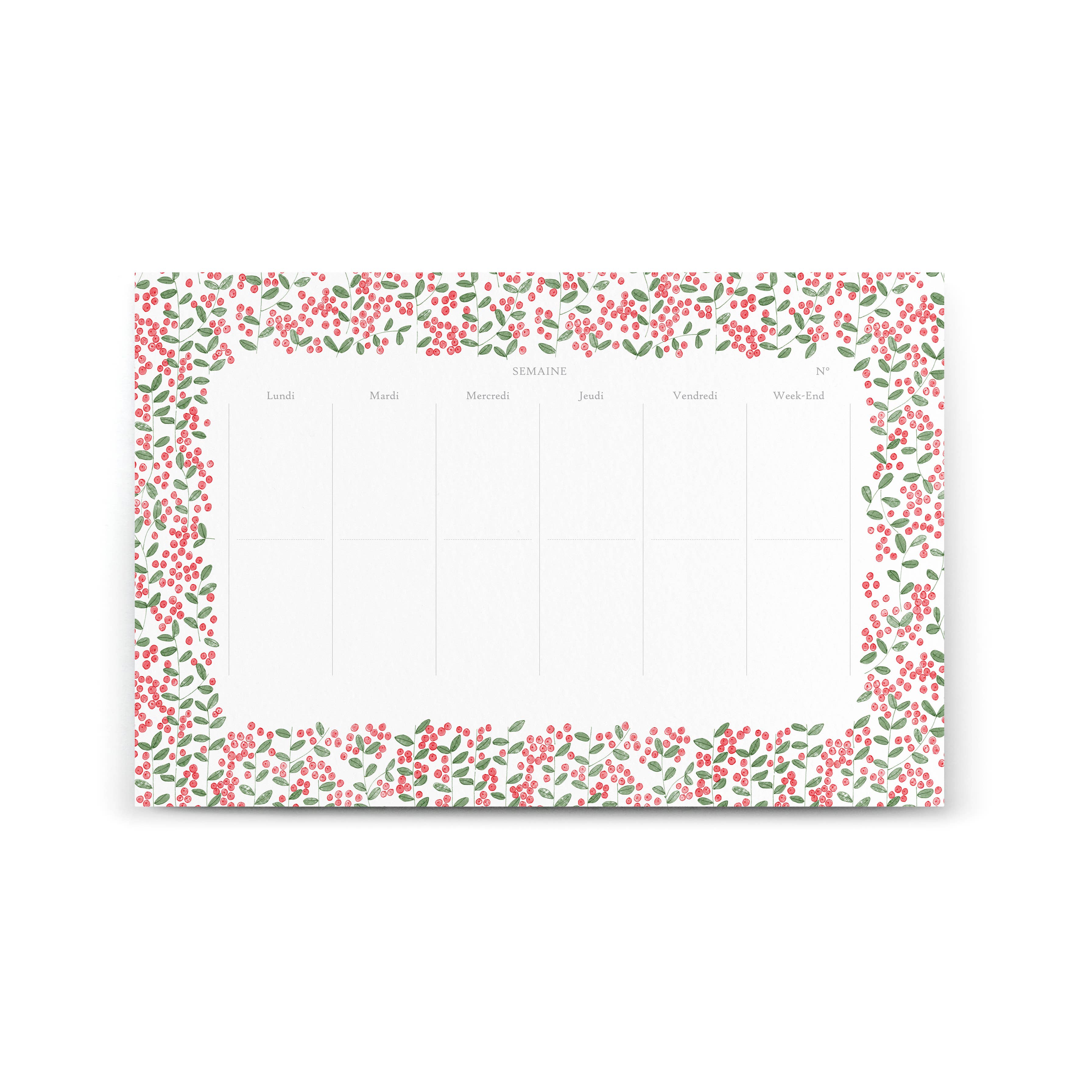 Petit Gramme - Wholesale Planner - Cranberry Semainier