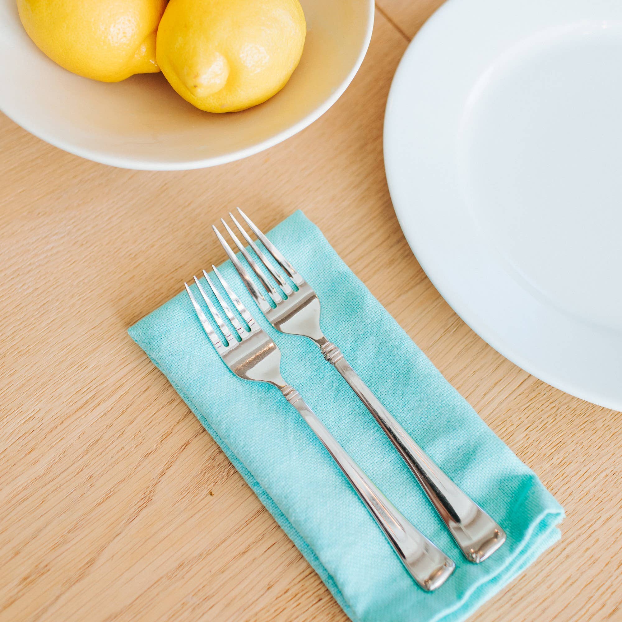 Amsha – wholesale Dinner & cloth napkin – Hand-Loomed Cotton Napkins, Set of 4: Turquoise1