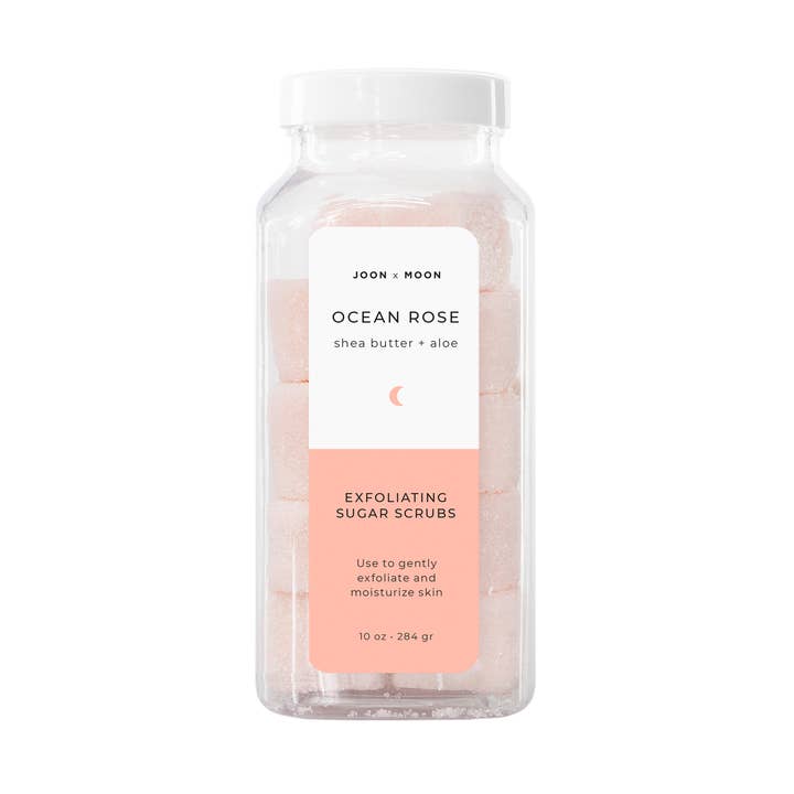 Cubes de sucre exfoliant Rose Océan pour la vente par JOON x MOON